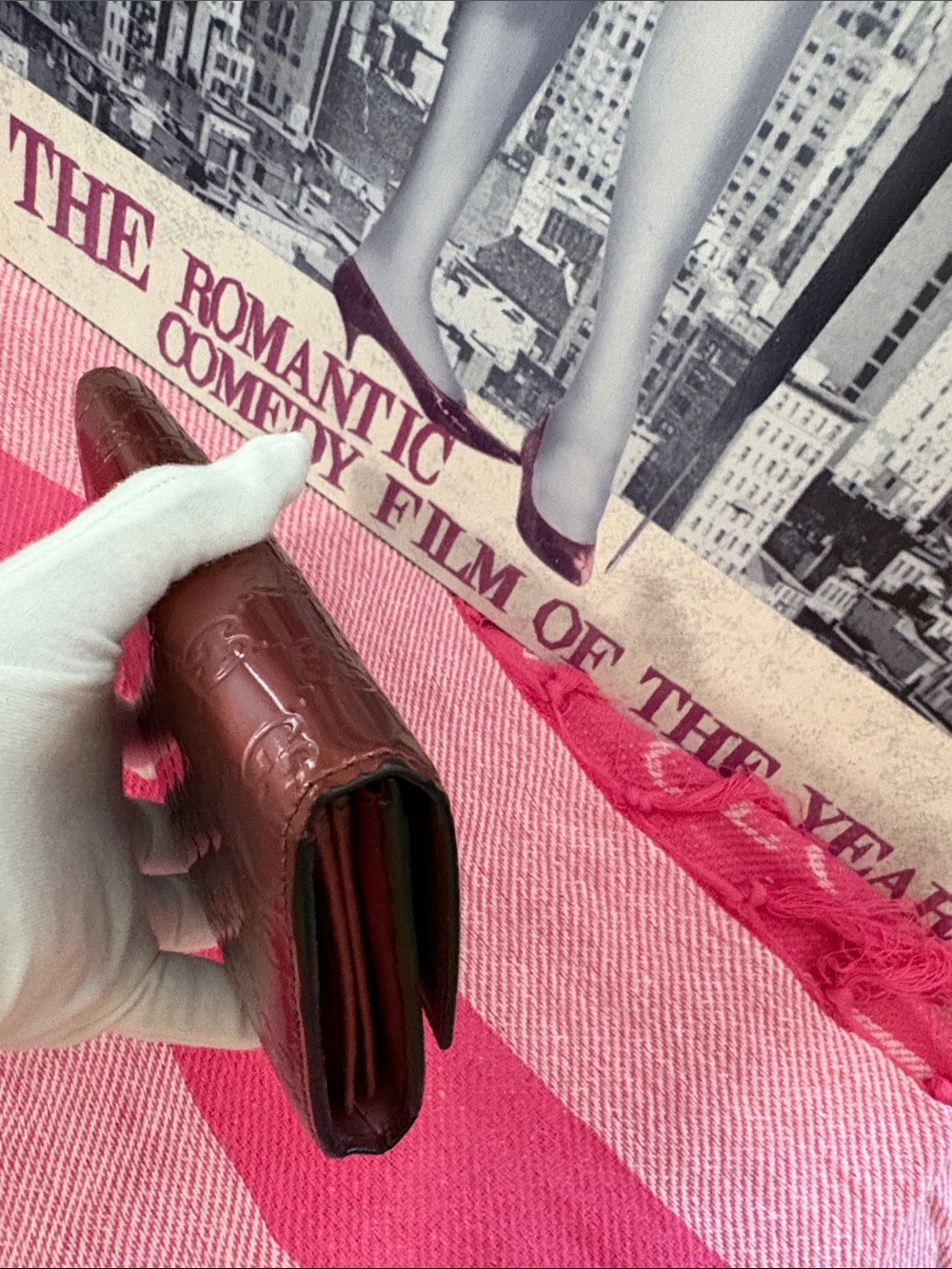 Gucci Burgundy Patent GG Heart Continental Wallet - Picture 7 of 15